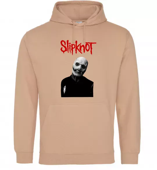 Мужская толстовка (худи) Slipknot Corey Taylor Песочный фото