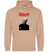 Женская толстовка (худи) Slipknot Corey Taylor Песочный фото