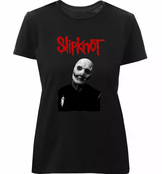 Жіноча преміум футболка Slipknot Corey Taylor Чорний фото
