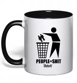 Чашка з кольоровою ручкою