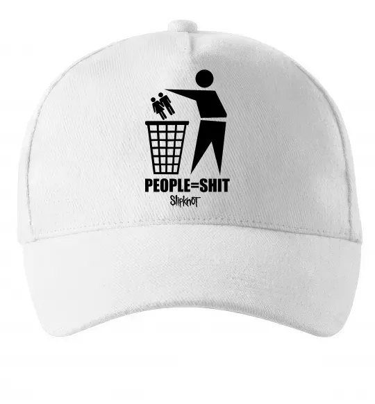 Кепка Slipknot people=shit Белый фото