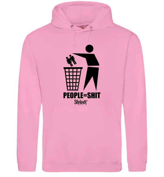 Женская толстовка (худи) Slipknot people=shit Розовый фото