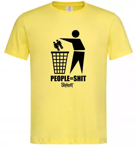 Чоловіча футболка Slipknot people=shit Лимонний фото