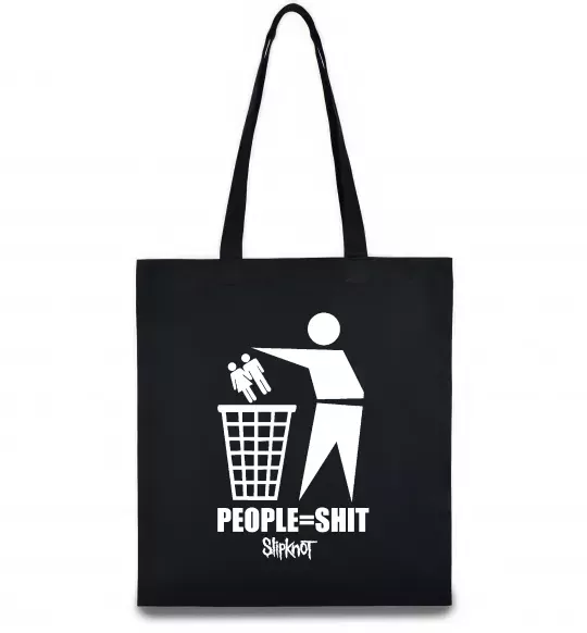 Эко-сумка Slipknot people=shit Черный фото
