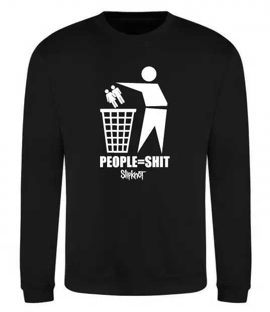 Світшот Slipknot people=shit Чорний фото