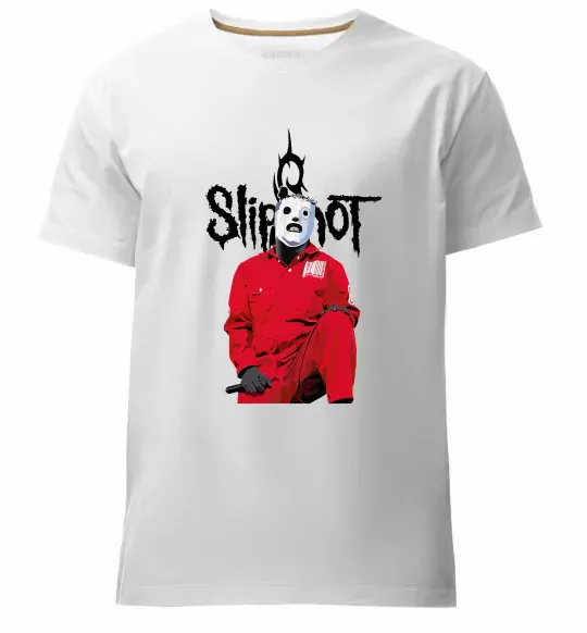 Чоловіча преміум футболка Corey Taylor Білий фото