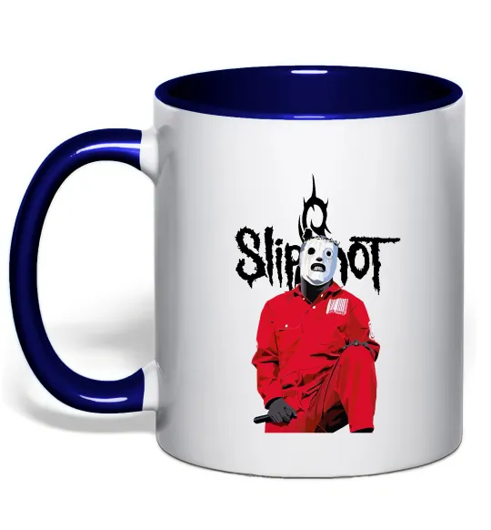 Чашка з кольоровою ручкою Corey Taylor Глибокий темно-синій фото