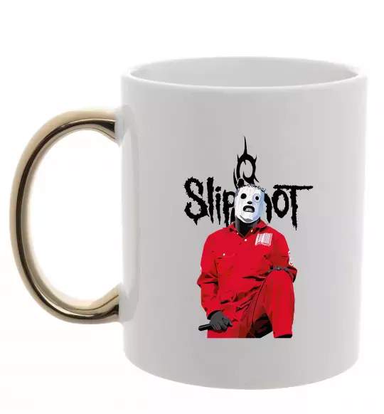 Чашка з кольоровою ручкою Corey Taylor Золото фото