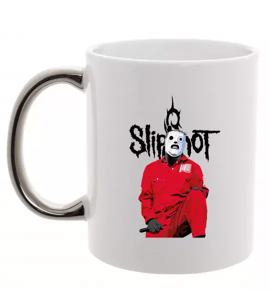 Чашка з кольоровою ручкою Corey Taylor Срібло фото