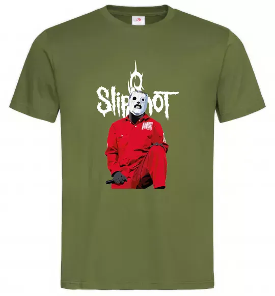 Чоловіча футболка Corey Taylor Оливковий фото