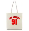 Еко-сумка Los Angeles number Бежевий фото