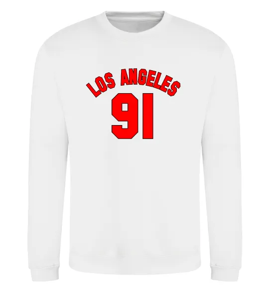 Свитшот Los Angeles number Белый фото