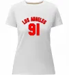 Женская премиум футболка Los Angeles number Белый фото