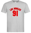 Мужская футболка Los Angeles number Серый фото
