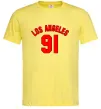 Мужская футболка Los Angeles number Лимонный фото