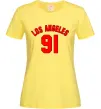 Жіноча футболка Los Angeles number Лимонний фото