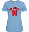 Жіноча футболка Los Angeles number Блакитний фото