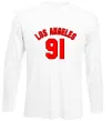 Лонгслив Los Angeles number Белый фото