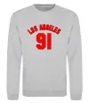 Свитшот Los Angeles number Серый меланж фото