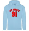 Чоловіча толстовка (худі) Los Angeles number Блакитний фото