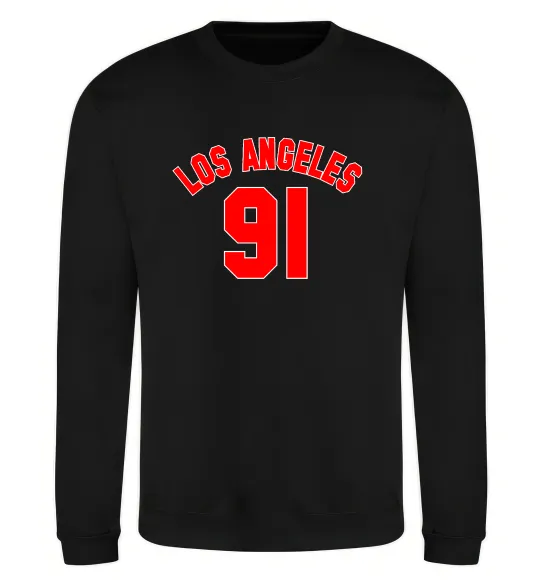 Свитшот Los Angeles number Черный фото