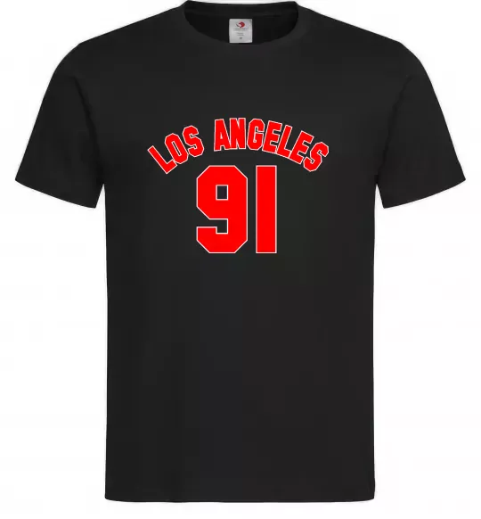 Мужская футболка Los Angeles number Черный фото