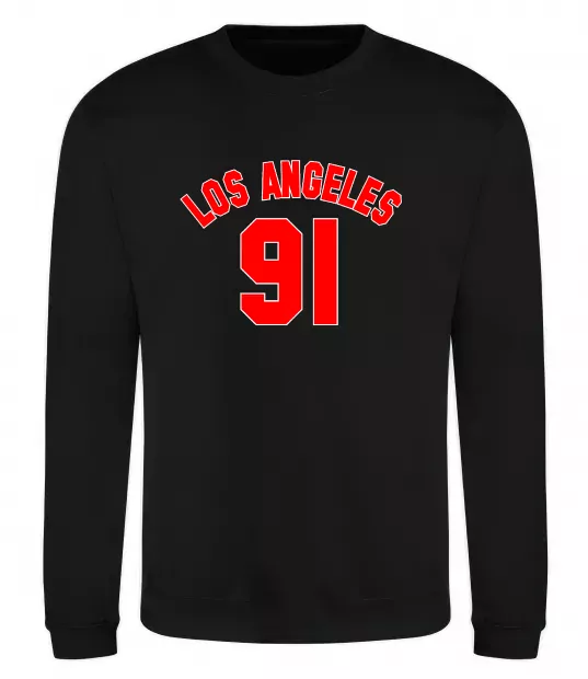 Свитшот Los Angeles number Черный фото