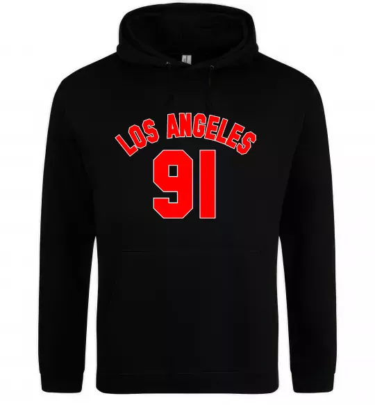 Чоловіча толстовка (худі) Los Angeles number Чорний фото