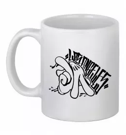 Чашка керамическая Los Angeles city Белый фото