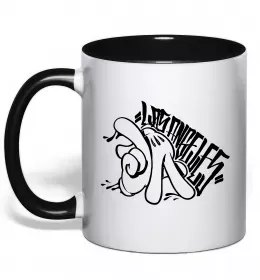 Чашка с цветной ручкой