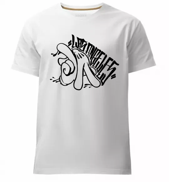 Мужская премиум футболка Los Angeles Mickey Mouse Белый фото