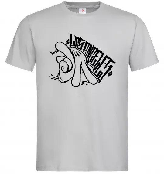 Мужская футболка Los Angeles Mickey Mouse Серый фото