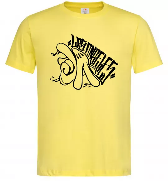 Мужская футболка Los Angeles Mickey Mouse Лимонный фото