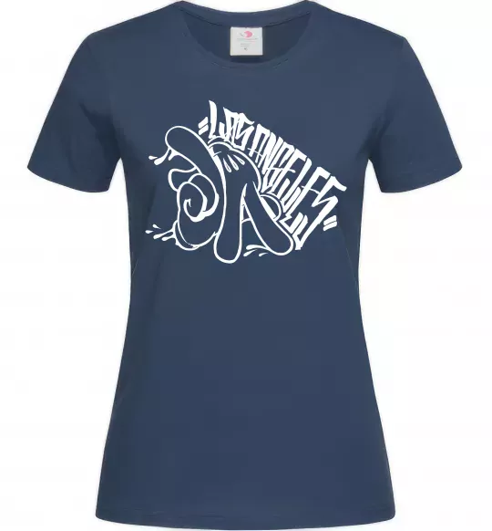 Жіноча футболка Los Angeles Mickey Mouse Темно-синій фото