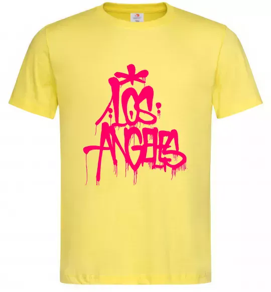 Чоловіча футболка Los Angeles Grafity Лимонний фото