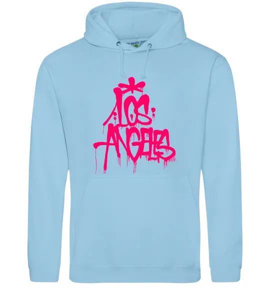 Чоловіча толстовка (худі) Los Angeles Grafity Блакитний фото