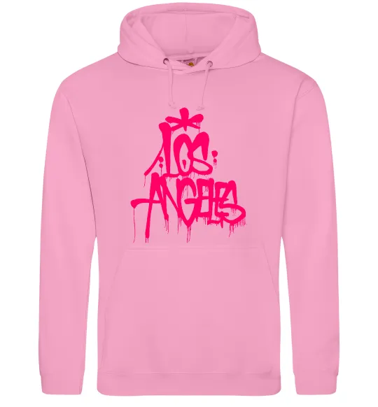 Жіноча толстовка (худі) Los Angeles Grafity Рожевий фото