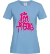 Жіноча футболка Los Angeles Grafity Блакитний фото