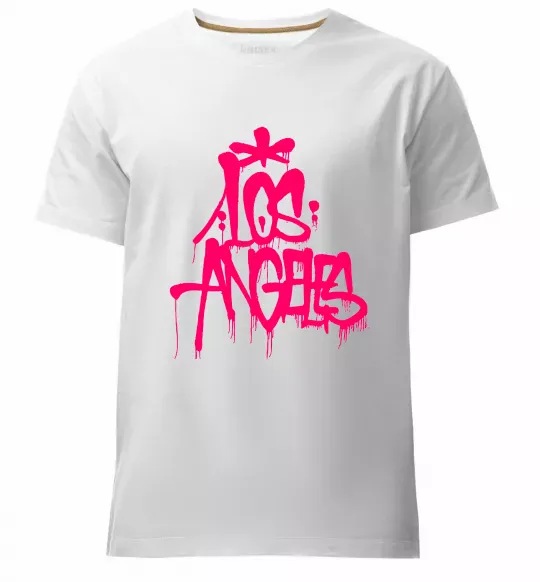 Мужская премиум футболка Los Angeles Grafity Белый фото