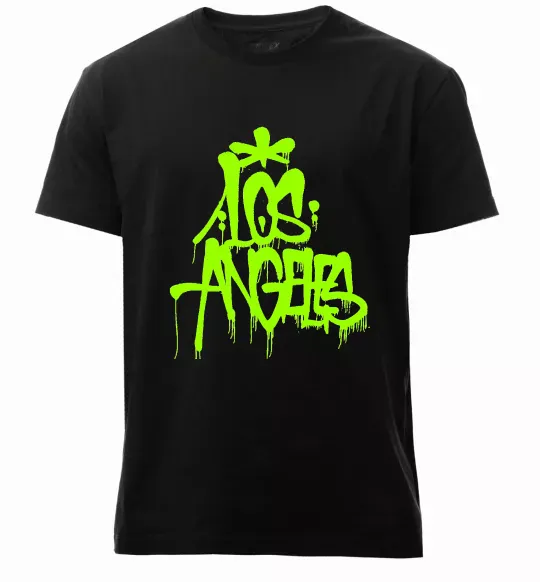 Мужская премиум футболка Los Angeles Grafity Черный фото