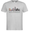 Мужская футболка Los Angeles city Серый фото