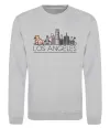 Свитшот Los Angeles city Серый меланж фото