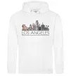 Чоловіча толстовка (худі) Los Angeles city Білий фото