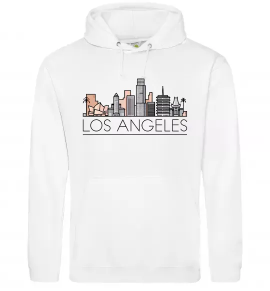 Женская толстовка (худи) Los Angeles city Белый фото