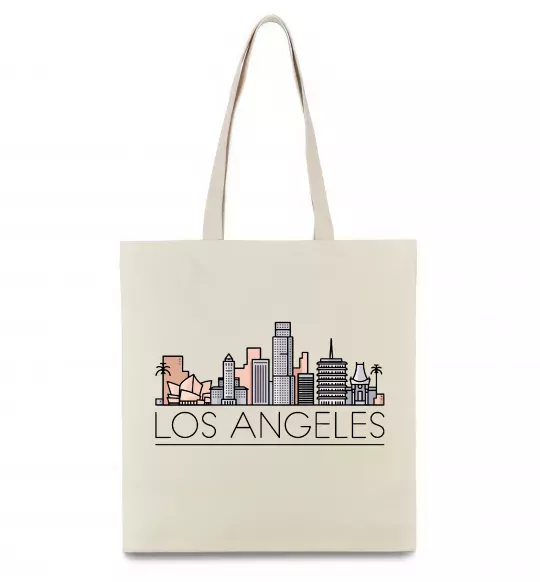 Эко-сумка Los Angeles city Бежевый фото
