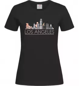 Женская футболка Los Angeles city Черный фото