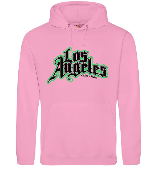 Женская толстовка (худи) Los Angeles California Розовый фото