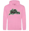 Женская толстовка (худи) Los Angeles California Розовый фото