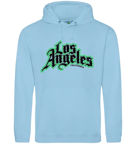 Женская толстовка (худи) Los Angeles California Голубой фото