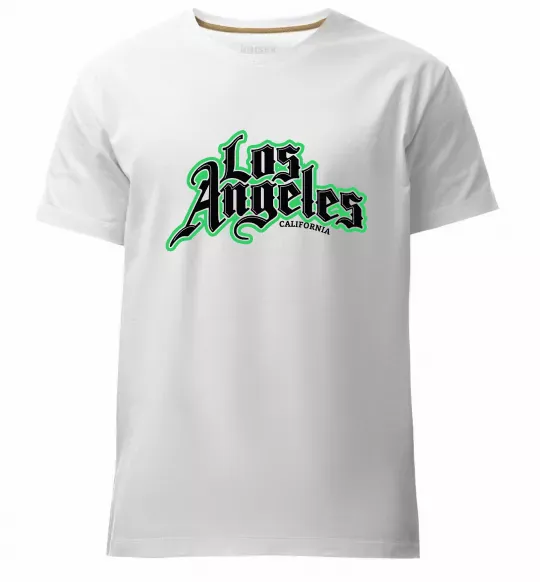 Мужская премиум футболка Los Angeles California Белый фото